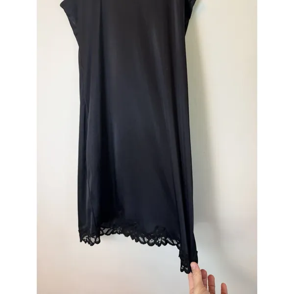 FIT Figure Improving Technology Black Lace Trimmed Slip SZ S NEW - Image 13