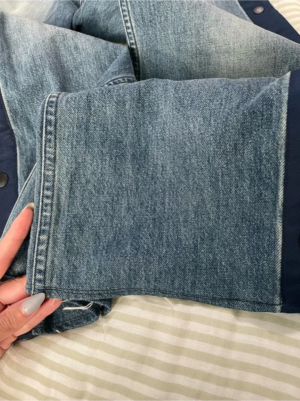 3x1 Joy Snap Away Jean Size 26 Riva Medium Wash Button Snaps Wide Leg - Image 15