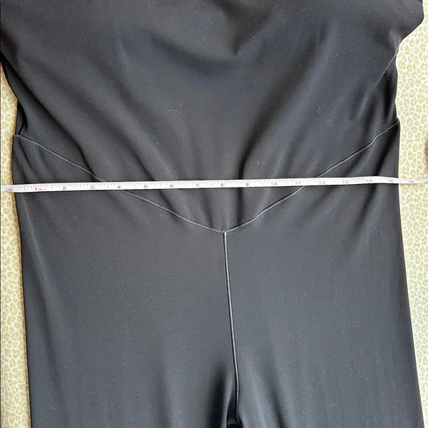 NWOT OFFLINE by Aerie Black Flare Jumpsuit Activewear with adjustable straps XL - Image 10
