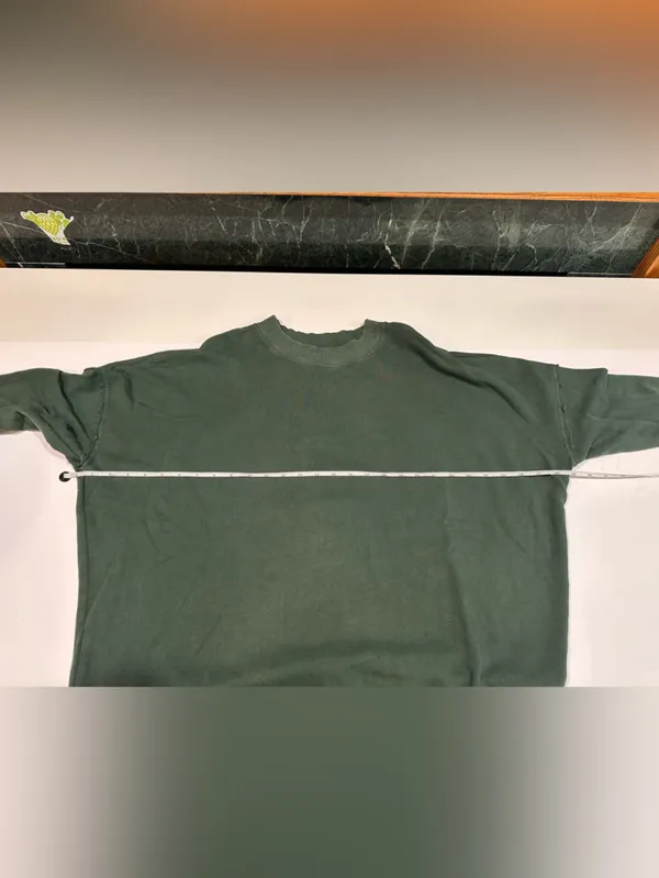 Aerie Oversized Crewneck Sweatshirt Green Exposed Seams XS - Image 8