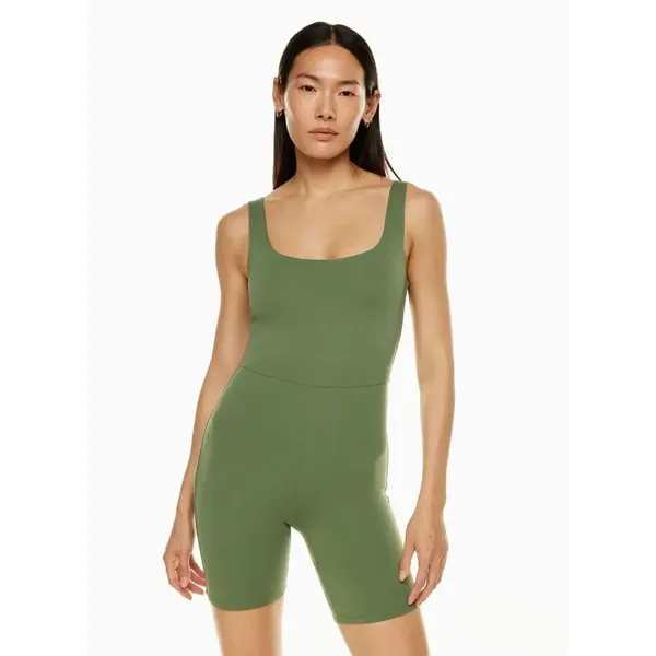 ✨Babaton Contour Squareneck Green Sz Small Romper✨ - Image 2