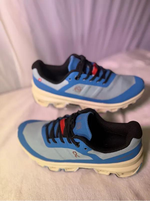 On Running Cloud Women's Aqua Blue Trail Running Shoe - Image 3