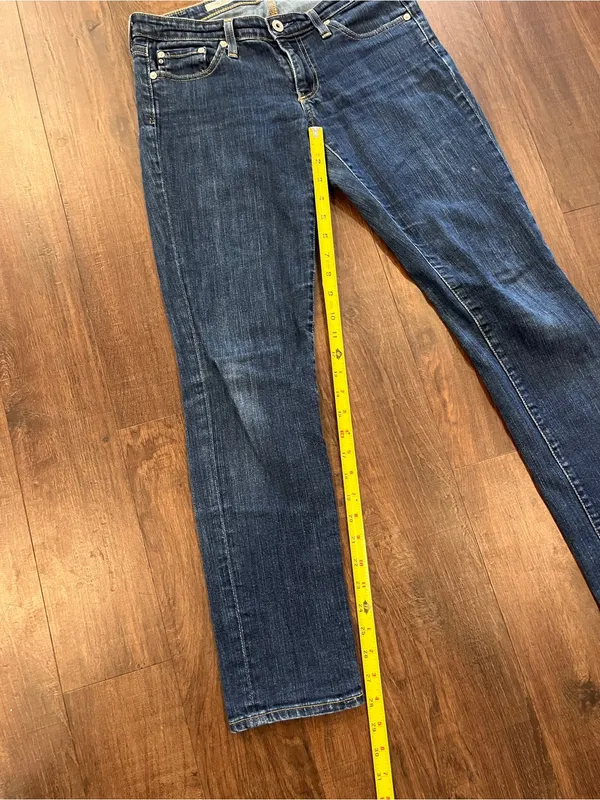 AG Adriano Goldschmied The Stilt Cigarette Leg Skinny Jeans 27R Dark Wash - Image 5