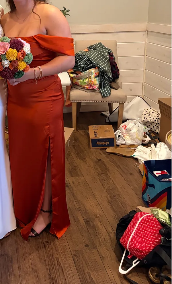 Azazie Paprika Dress Bridesmaid - Image 6