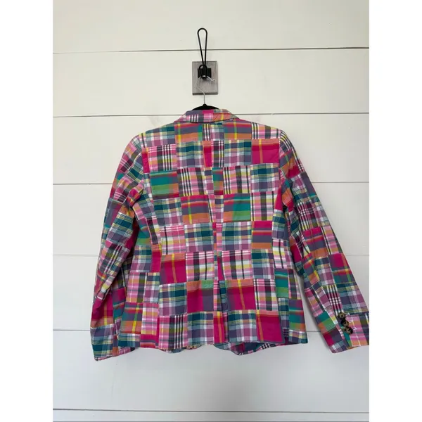 Talbots Women’s 8P Pink Patchwork Blazer Jacket Y2K 2000s Clueless Vibes - Image 4