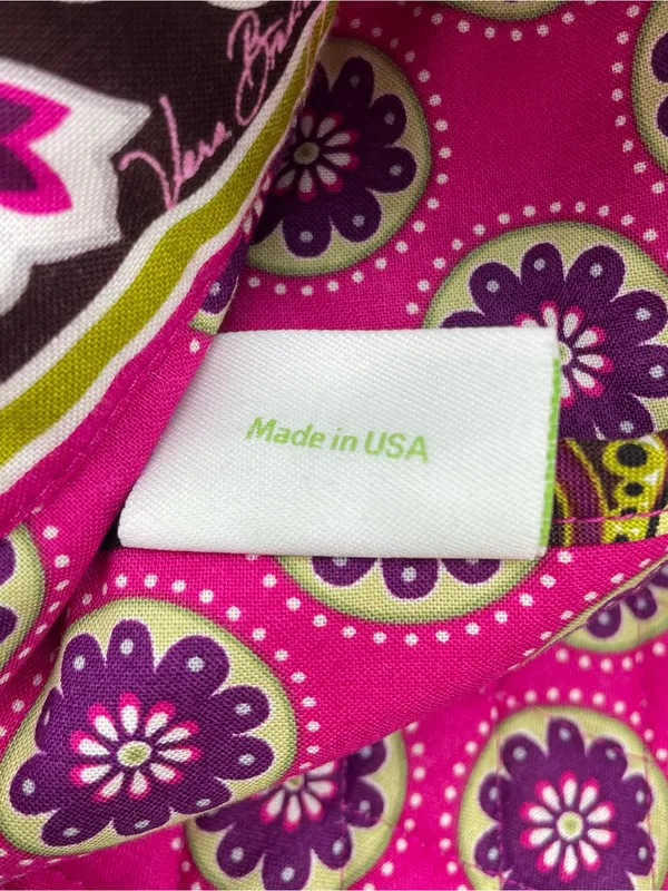 NWT Vera Bradley Very Berry Paisley Quilted Tote Bag Pink Purple Floral Made USA - Image 10