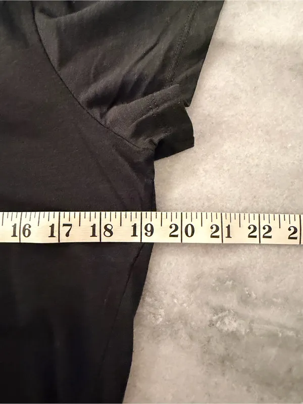 NWOT Madewell Size L Black V Neck Short Sleeve Slub Cotton Tee Shirt - Image 7