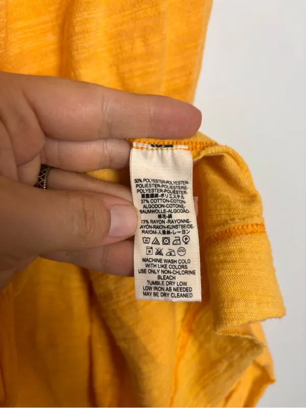 Free People We the Free Yellow Good For You Square Neckline Sleeveless Tank Top - Image 8