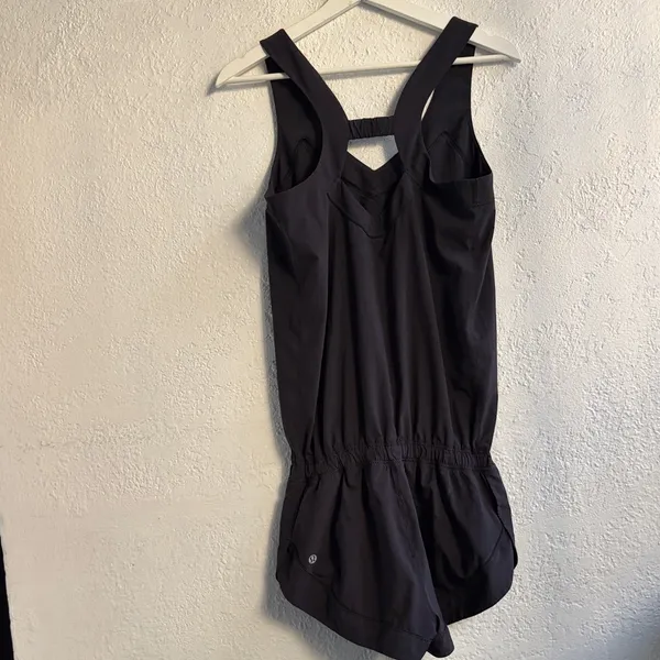 Lululemon Black Sleeveless Romper - Image 2