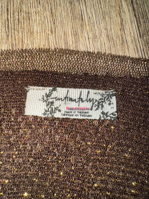 Free People NWOT Late Night Disco Layering Top in Hot Fudge Sequin - Small - Image 5