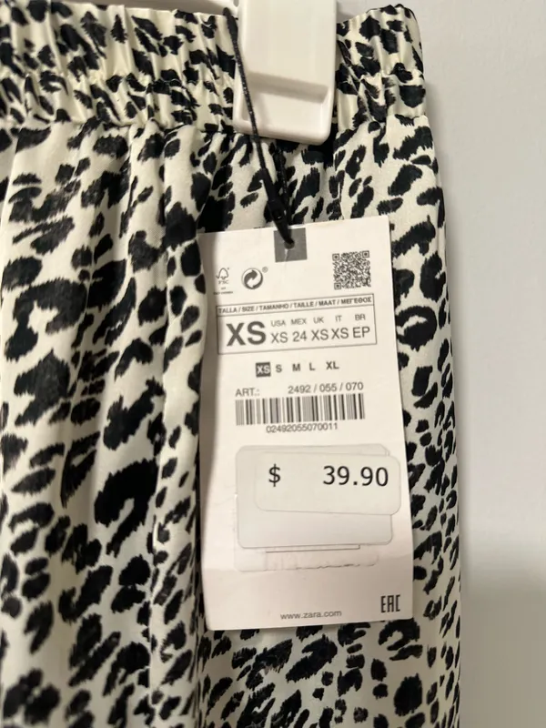 ZARA Leopard Print Skirt Maxi - Image 3