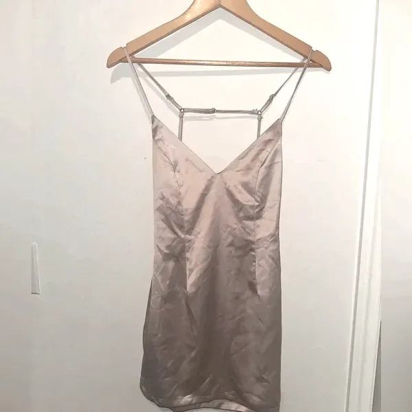 Superdown Nicole Mini‎ Dress in Nude Sz XS - Image 4