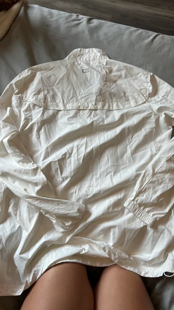 White Windbreaker Size M - Image 3