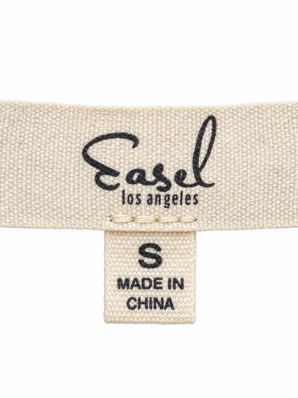 Easel Los Angeles Oversized Distressed Marled Knit Sweater Rust Brown S - Image 4
