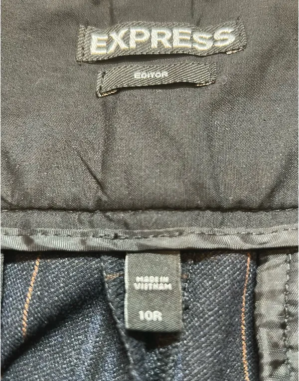 Express Editor Dress Pants Plaid 10R - Image 3