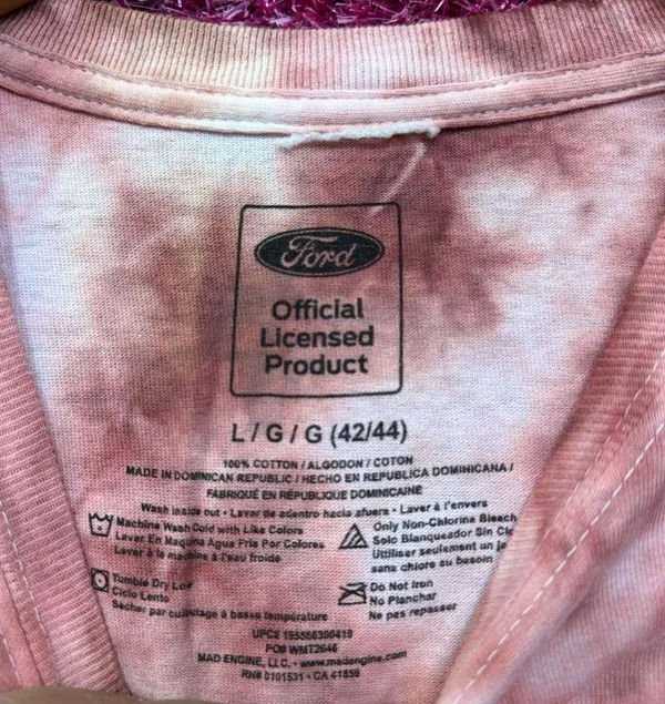 Ford Mustang Classic American Muscle Car Promo Tie Dye L - Image 4