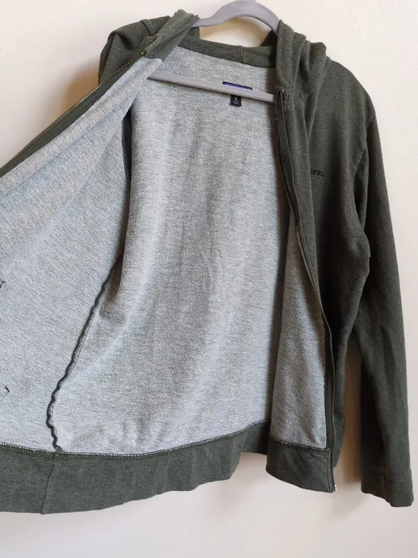 Patagonia 1973 Womens XL Gray Full Zip Hoodie Common Threads Partnership - Image 10