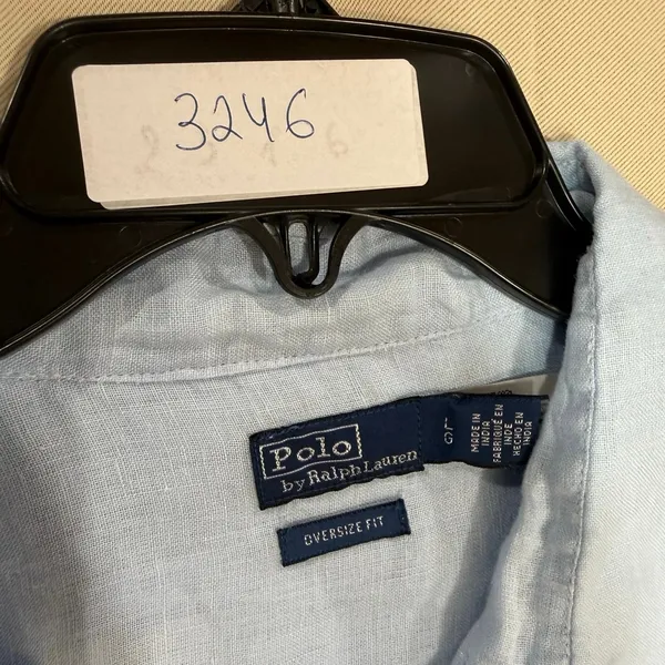 Polo Ralph Lauren women’s linen light blow oversized shirt Large - Image 2