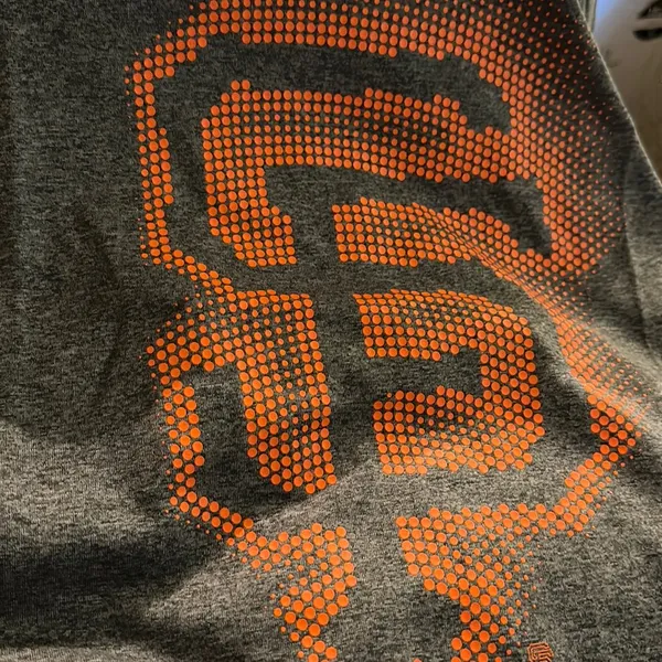 New Nike Charcoal San Francisco‎ Giants Fade Legend Performance V-Neck T-Shirt - Image 2