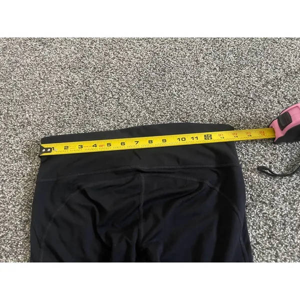 GapFit black athletic leggings feature specialized curved compression seams M - Image 5