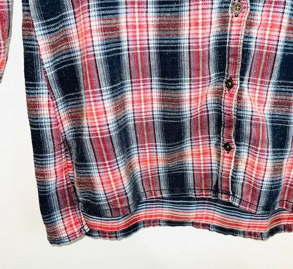 Little Bit of Sugar Red Plaid Sequin Tunic Flannel Shirt - Image 8