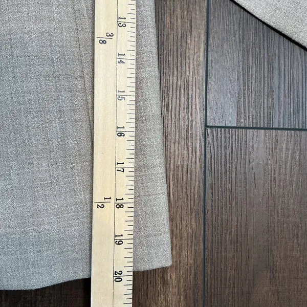 Pendleton Cityscape Wool Blazer Beige Tan Open Front Made in USA Size 14 NEW - Image 8