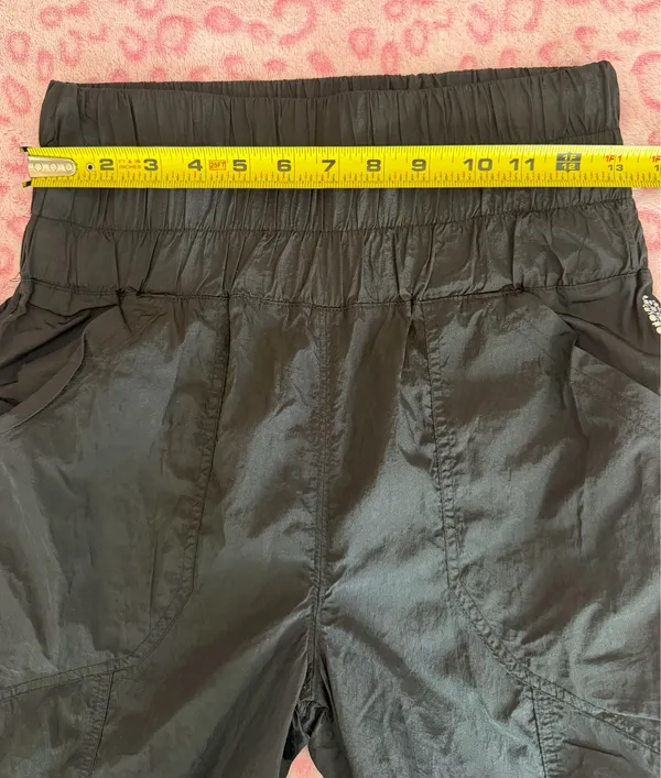 Free People Movement The Way Home Joggers Womens XS Black High Waist Nylon - Image 7