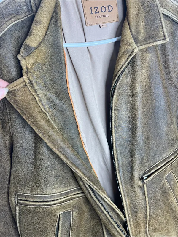 Vintage IZOD soft leather bomber jacket - Image 6