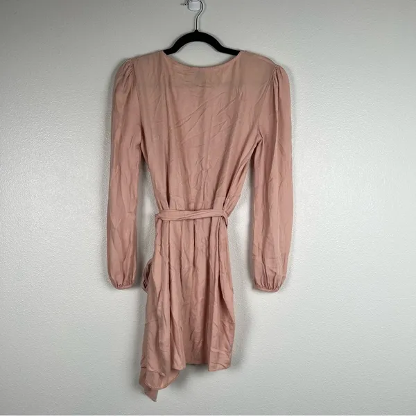 ASOS Wrap Long Sleeve Dress Sz 8‎ - Image 5