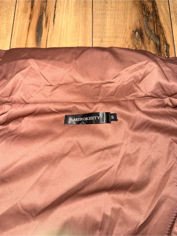 Merokeety Brown puffer vest - Image 3