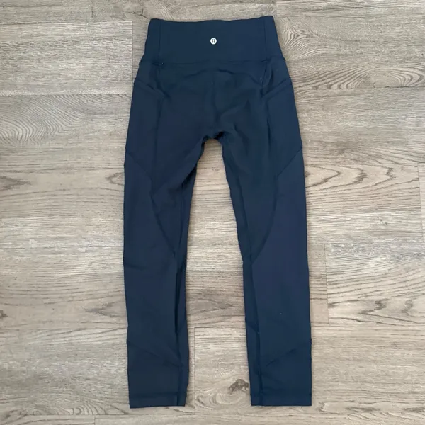 Lululemon All The Right Places Crop II 23" Leggings 4 Midnight Navy Luxtreme - Image 4