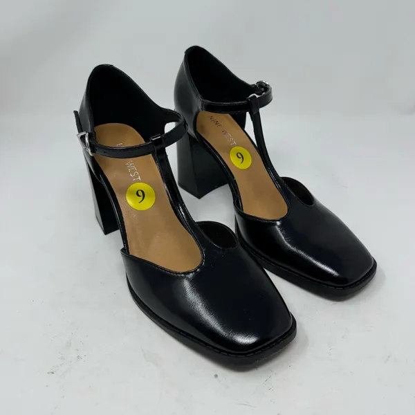 Nine West J Rett Mary Jane T Strap Block Heel Black Size 9 - Image 10