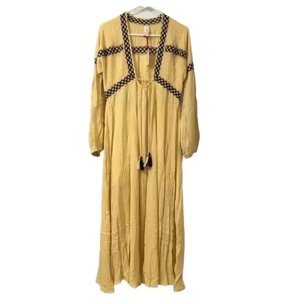 Raga Yellow LongSleeve Maxi Dress(Size XS) - Image 5