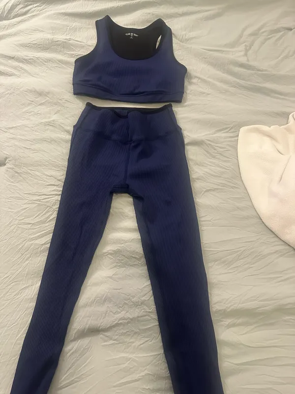 Year of Ours Ribbed Leggings and Bra - Image 4