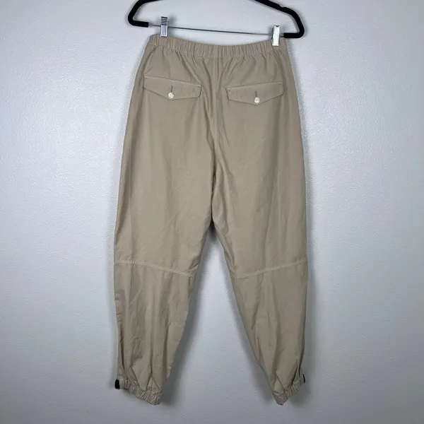 Rag‎ & Bone Womens Barrel Leg Pants Tan Beige Lightweight Elastic Waist Size M - Image 5