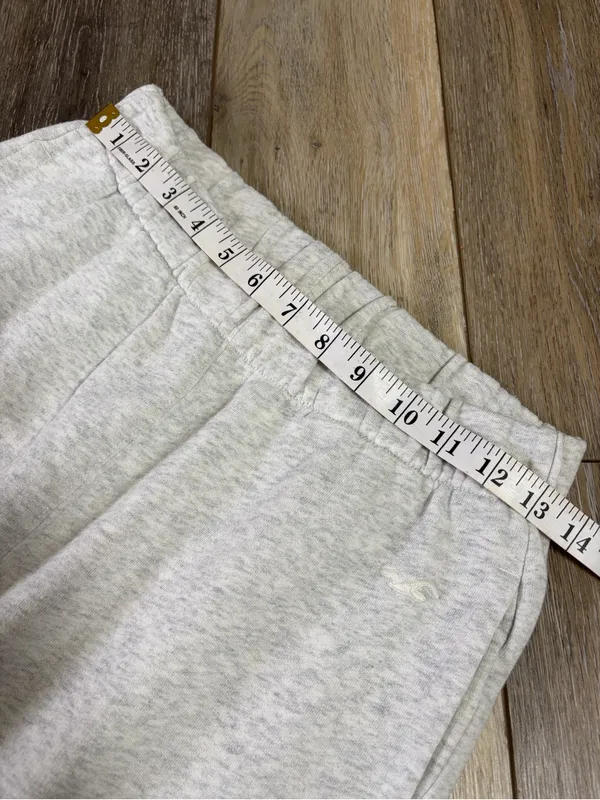 Hollister Light Heather Grey Fleece Joggers - Image 8