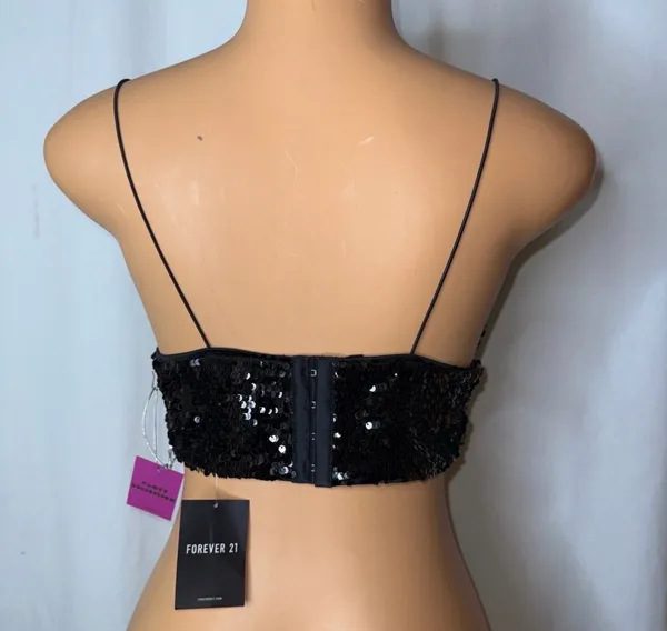 Forever 21 Black sequin tank top - Image 2