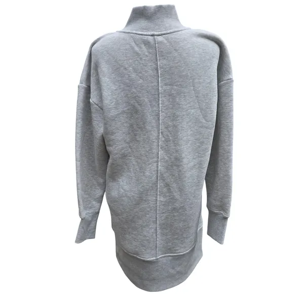 Xersion -875 NWT Womens Classic Fleece Quarter Zip Sweatshirt‎ Dress Gray Size M - Image 6