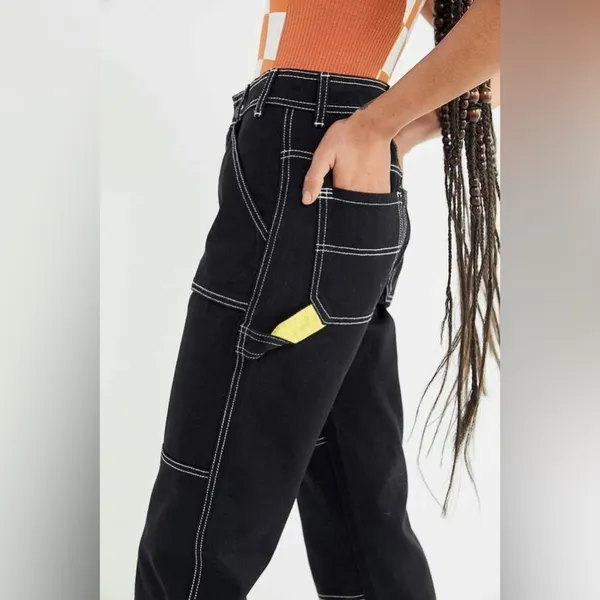 Urban Outfitters BDG maura contrast stitch carpenter jeans - Image 4