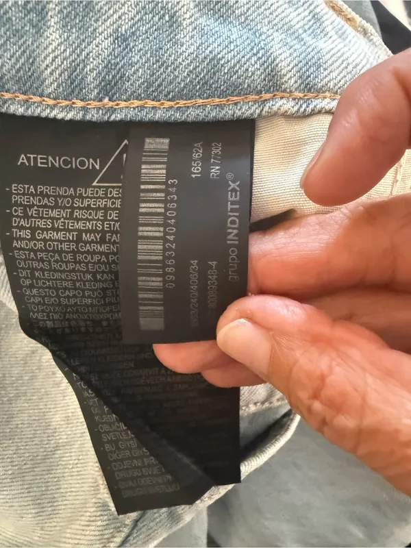 Zara Cropped Mid Waist Relaxes Fit Wide Leg Barrel - Image 7