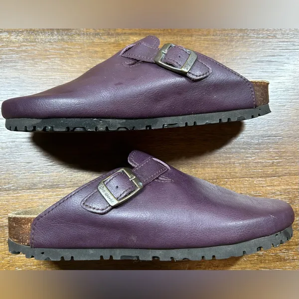 BioWorld Vegan Size 7.5 Brown Slip On Clogs - Image 2