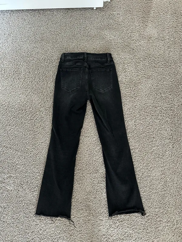 Black Flare Jeans Size 26 - Image 3