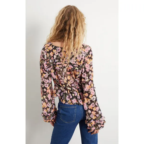 Free People Maybel Floral Blouse Size Medium - Image 2