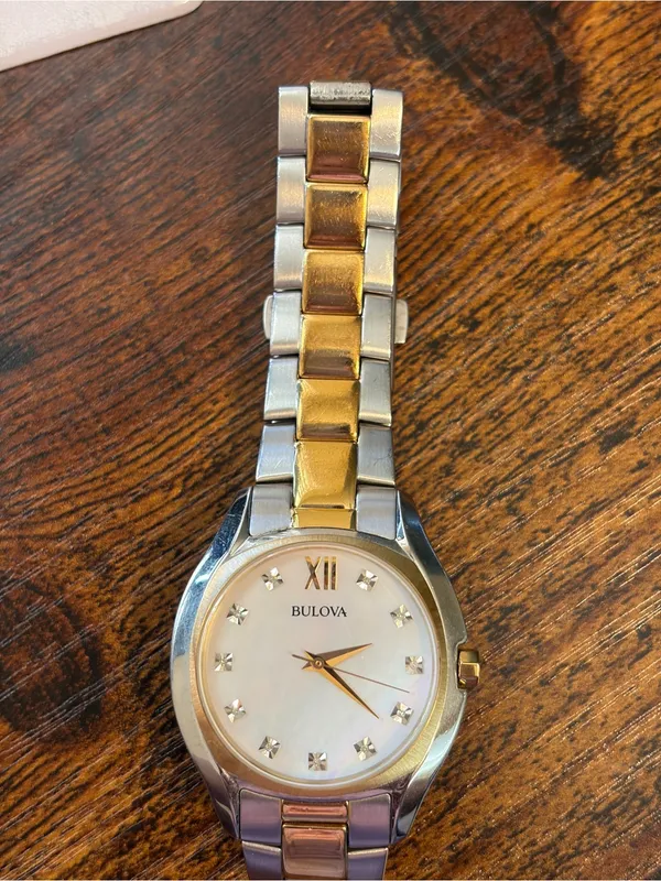 ✨ Bulova Diamond Collection 98P145 Two-Tone Watch | NEW Battery (Ready to Wear)! - Image 10