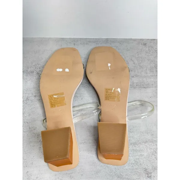 Steve Madden Sandals Womens Size 10 Pink PU‎ Upper Double Strap Open Toe Heels - Image 9