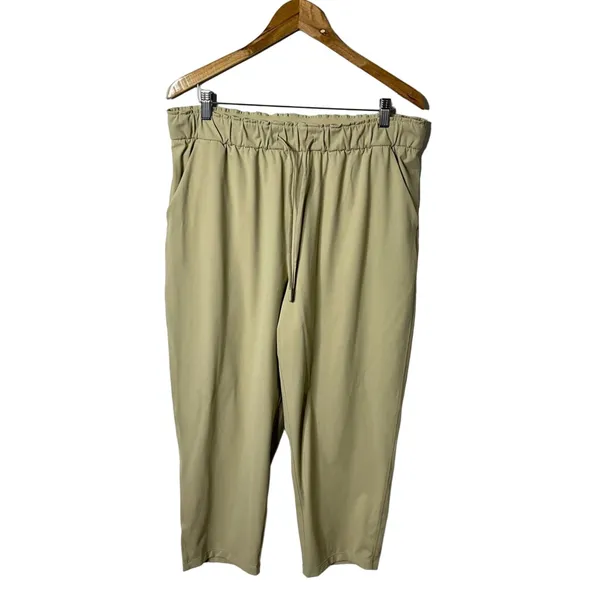 Lululemon‎ Stretch High Rise Crop 23" Trench Tan Pants Womens Size 14 - Image 3