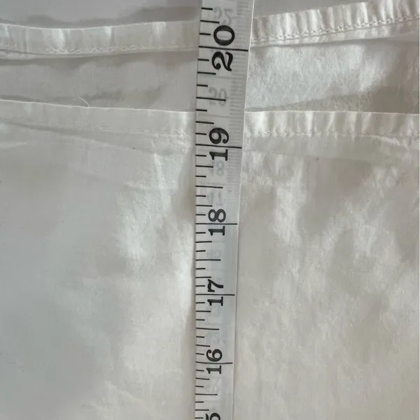 Madewell Embroidered Cross-Stitch Peasant Top White XXS NA322 - Image 9
