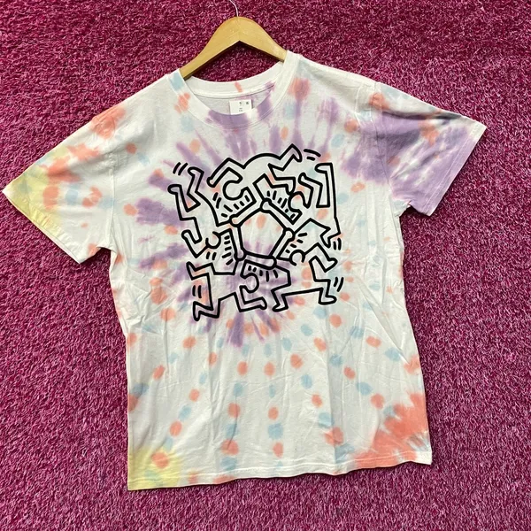 Keith Haring Tie Dye T-Shirt 2XL - Image 2