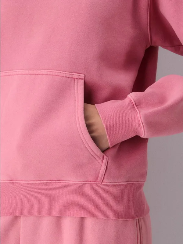 Aritzia Cozy Sweatfleece Perfect Hoodie size small vintage frozen berry NWOT - Image 5