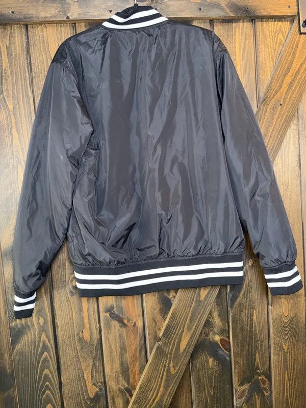 Team Crumbl Pink‎ Black Reversible Varsity Jacket Pink Size L - Image 4